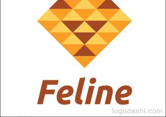Feline标志标志logo设计，品牌vi设计