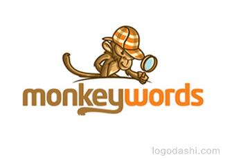 猴子侦探标志logo设计，品牌vi设计