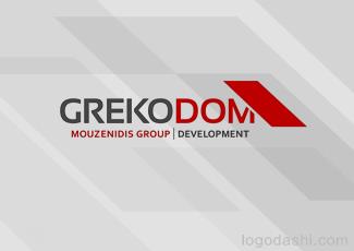 Grekodom房地产标志logo设计，品牌vi设计