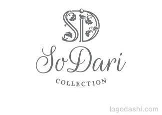 SoDari时尚女装店标志logo设计，品牌vi设计