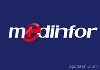 mediinfor标志logo设计，品牌vi设计