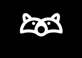 浣熊图标标志logo设计，品牌vi设计