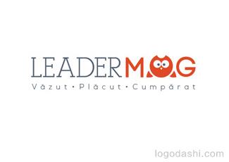 LeaderMAG字体标志logo设计，品牌vi设计