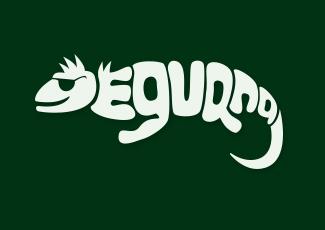 eguana蜥蜴标志标志logo设计，品牌vi设计