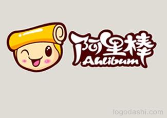 阿里棒时尚餐饮标志logo设计，品牌vi设计