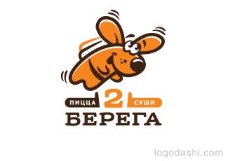 跳跃的小狗标志logo设计，品牌vi设计