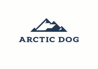 北极狗标志标志logo设计，品牌vi设计