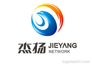 杰扬网络科技标志logo设计，品牌vi设计