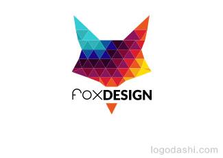 福克斯标志logo设计，品牌vi设计