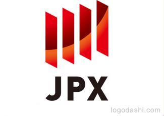 JPX日本交易所集团标志logo设计，品牌vi设计