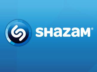 Shazam音乐识别软件标志logo设计，品牌vi设计