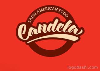 Candela拉丁美洲食品标志logo设计，品牌vi设计