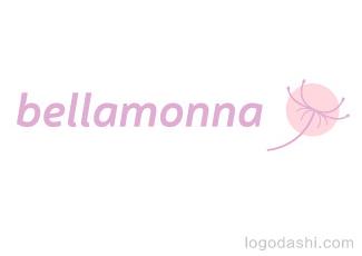 Bellamonna化妆品店标志logo设计，品牌vi设计