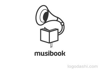 musibook标志logo设计，品牌vi设计