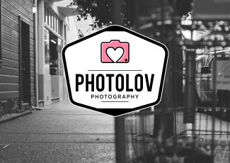 Photolov摄影标志logo设计，品牌vi设计
