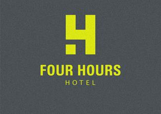 4H标志标志logo设计，品牌vi设计