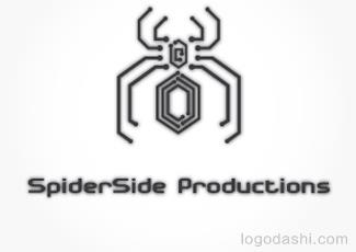 SpiderSide标志logo设计，品牌vi设计