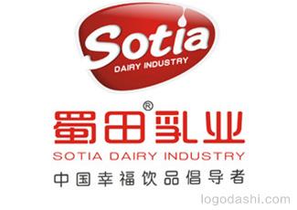 成都蜀田乳业logo标志logo设计，品牌vi设计