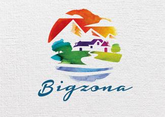 Bigzona标识标志logo设计，品牌vi设计