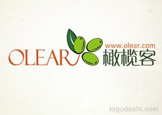 橄榄客标志logo设计，品牌vi设计