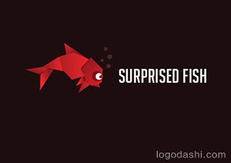 SURPRISED鱼标志logo设计，品牌vi设计