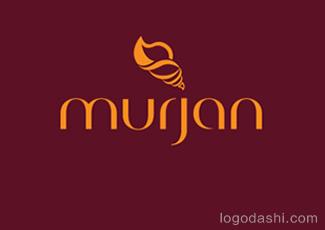 迪拜Murjan餐厅标志标志logo设计，品牌vi设计