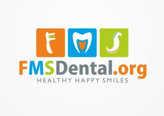FMS牙科标志logo设计，品牌vi设计