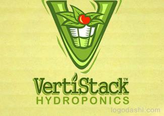 VertiStack商标标志logo设计，品牌vi设计