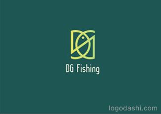 钓鱼秘籍标志logo设计，品牌vi设计