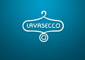 Lavasecco洗衣店标志logo设计，品牌vi设计