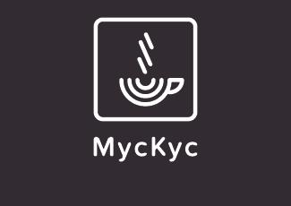 MycKyc咖啡馆标志logo设计，品牌vi设计