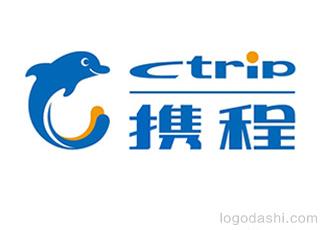 携程旅游网logo标志logo设计，品牌vi设计