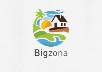 Bigzona标志标志logo设计，品牌vi设计