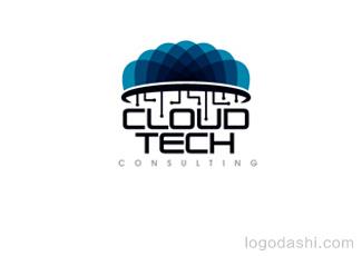云技术标志logo设计，品牌vi设计
