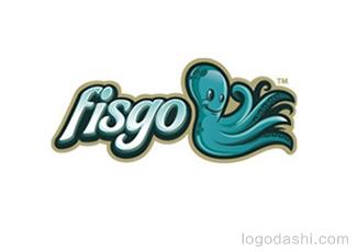 Fisgo小章鱼标志logo设计，品牌vi设计