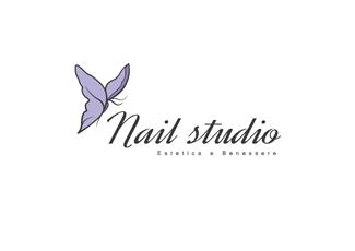 美甲工作室标志logo设计，品牌vi设计