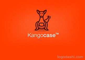 小袋鼠标志标志logo设计，品牌vi设计