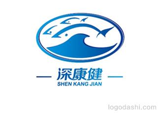 深康健标志logo设计，品牌vi设计