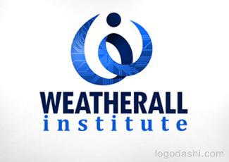 韦瑟尔研究所标志logo设计，品牌vi设计