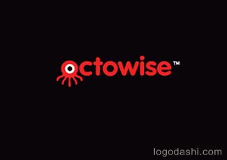 octowise标志标志logo设计，品牌vi设计