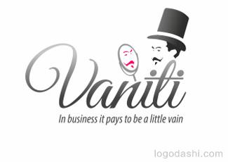 Vaniti字体标志logo设计，品牌vi设计