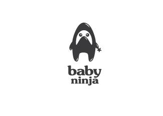 BABY忍者logo标志logo设计，品牌vi设计