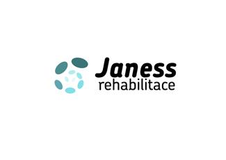 Janess按摩中心标志logo设计，品牌vi设计