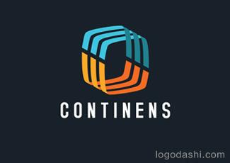 CONTINENS标志标志logo设计，品牌vi设计