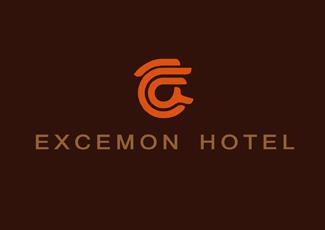 excemon酒店标志logo设计，品牌vi设计