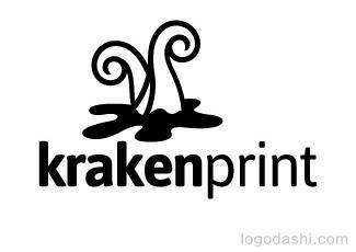 海妖印刷厂logo标志logo设计，品牌vi设计