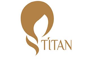 TITAN假发店标志logo设计，品牌vi设计