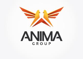 ANIMA物流集团标志logo设计，品牌vi设计