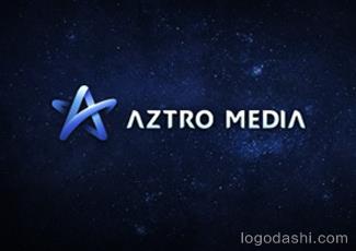 Aztro媒体标志logo设计，品牌vi设计