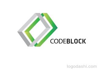 CODBLOCK标志标志logo设计，品牌vi设计